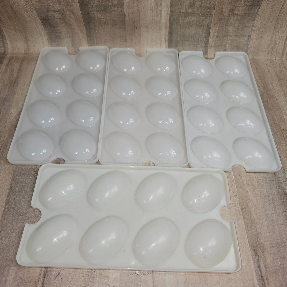 Tupperware Deviled Egg Replacement Trays Lot Of 8 Chickens Holders Farm